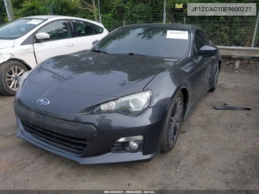 2014 Subaru Brz Limited VIN: JF1ZCAC10E9600227 Lot: 42423331