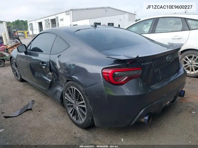 2014 Subaru Brz Limited VIN: JF1ZCAC10E9600227 Lot: 42423331