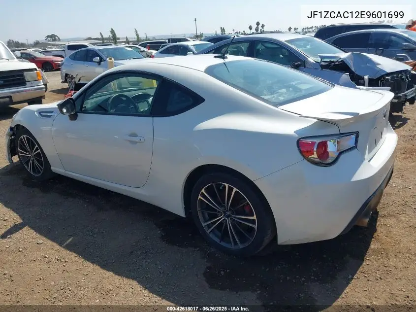 2014 Subaru Brz Limited VIN: JF1ZCAC12E9601699 Lot: 42618017