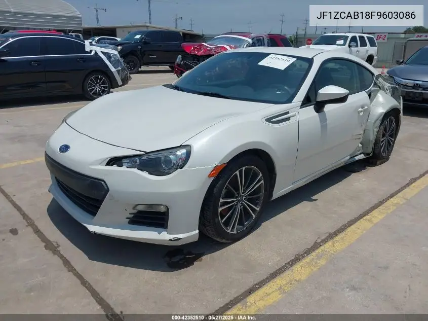 2015 Subaru Brz Premium VIN: JF1ZCAB18F9603086 Lot: 42352510