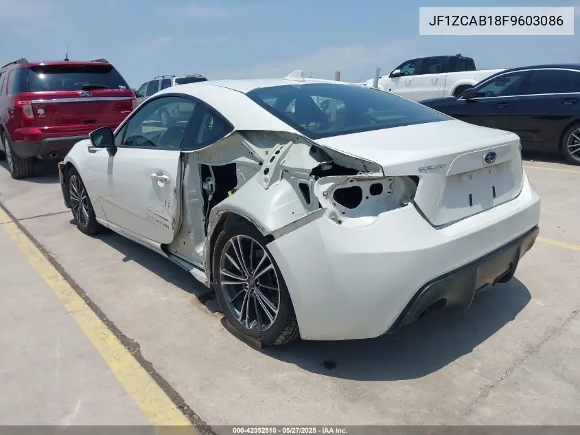 2015 Subaru Brz Premium VIN: JF1ZCAB18F9603086 Lot: 42352510