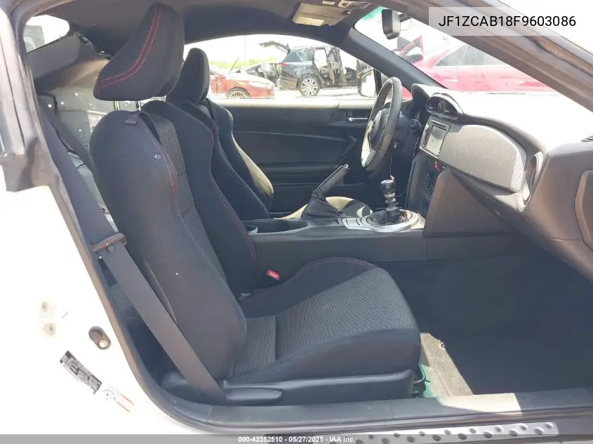 2015 Subaru Brz Premium VIN: JF1ZCAB18F9603086 Lot: 42352510