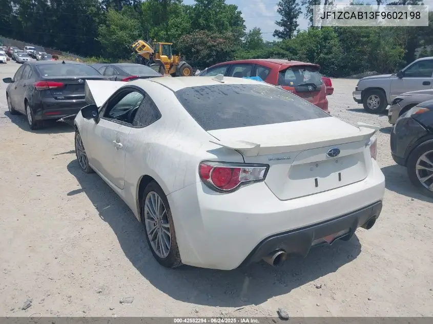2015 Subaru Brz Premium VIN: JF1ZCAB13F9602198 Lot: 42582294