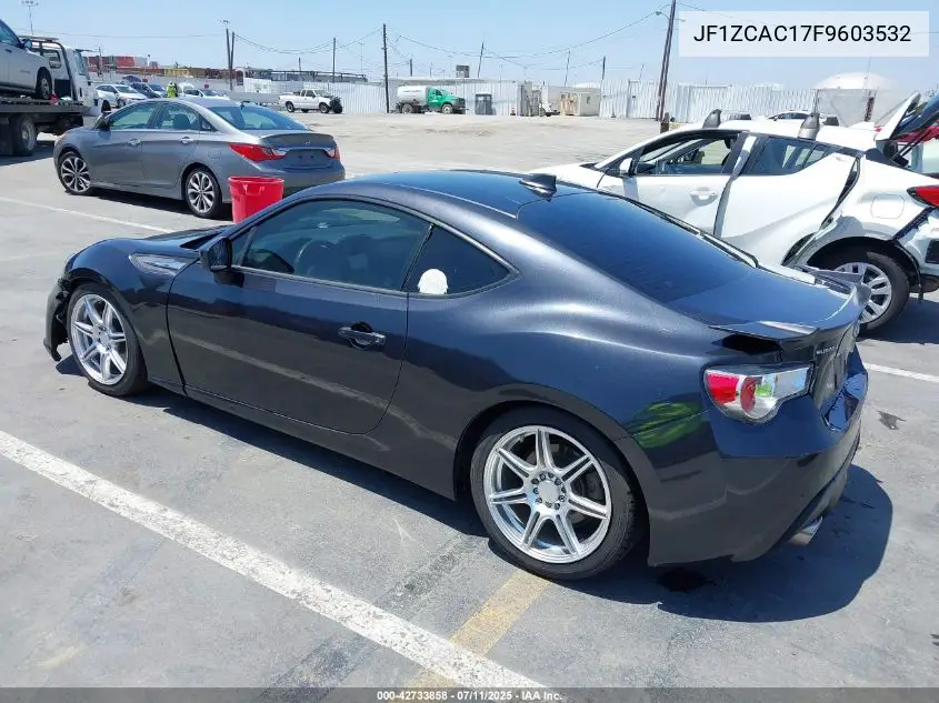 2015 Subaru Brz Limited VIN: JF1ZCAC17F9603532 Lot: 42733858