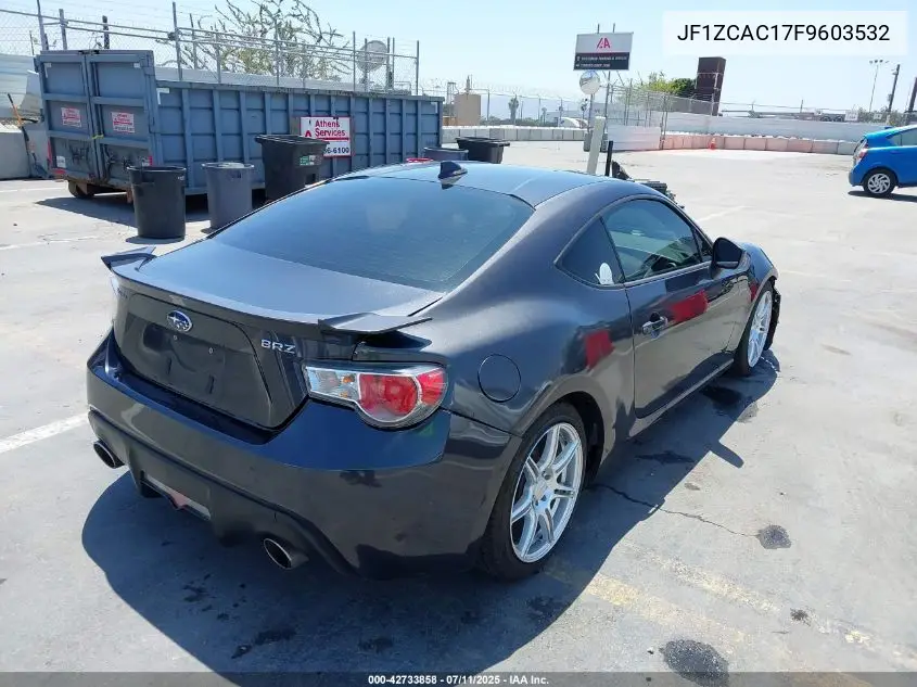 2015 Subaru Brz Limited VIN: JF1ZCAC17F9603532 Lot: 42733858