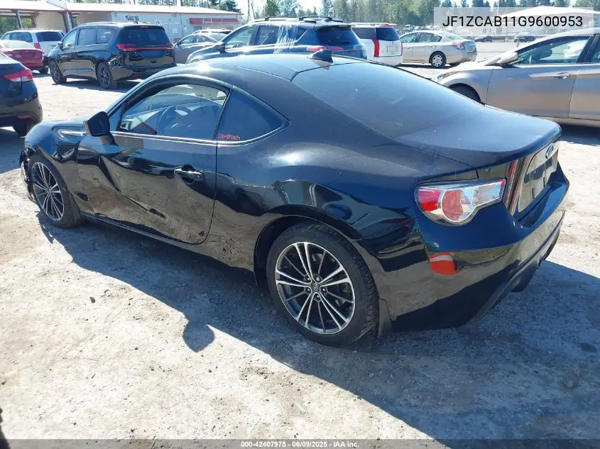 2016 Subaru Brz Premium VIN: JF1ZCAB11G9600953 Lot: 42407975