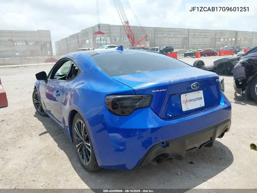 2016 Subaru Brz Premium VIN: JF1ZCAB17G9601251 Lot: 42499886