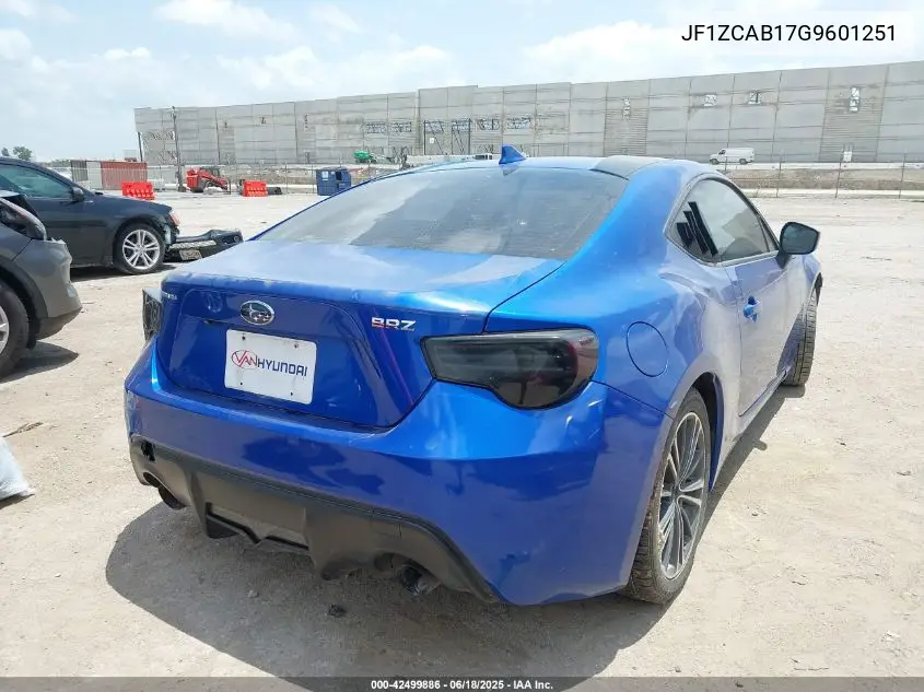 2016 Subaru Brz Premium VIN: JF1ZCAB17G9601251 Lot: 42499886