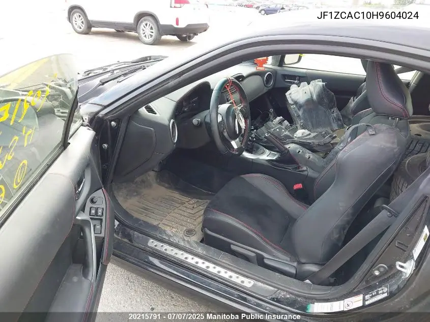 2017 Subaru Brz VIN: JF1ZCAC10H9604024 Lot: 20215791