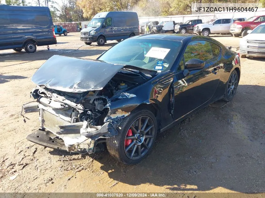 2017 Subaru Brz Limited VIN: JF1ZCAC11H9604467 Lot: 41037520