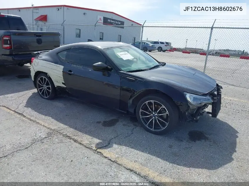 2017 Subaru Brz Limited VIN: JF1ZCAC13H8602676 Lot: 41919894