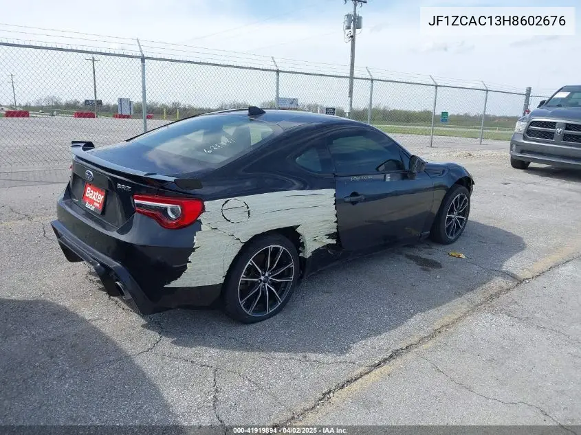 2017 Subaru Brz Limited VIN: JF1ZCAC13H8602676 Lot: 41919894