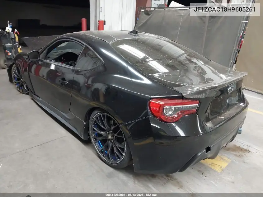 2017 Subaru Brz Limited VIN: JF1ZCAC18H9605261 Lot: 42262007