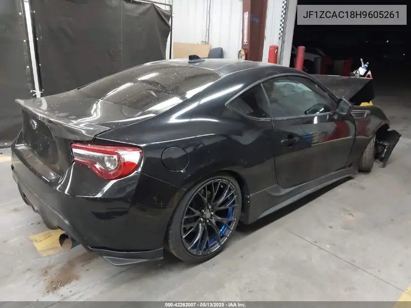 2017 Subaru Brz Limited VIN: JF1ZCAC18H9605261 Lot: 42262007