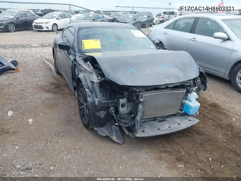 2017 Subaru Brz Limited VIN: JF1ZCAC14H8603321 Lot: 42484162