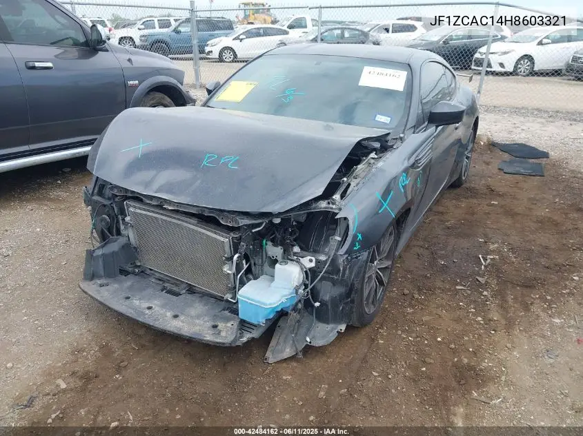 2017 Subaru Brz Limited VIN: JF1ZCAC14H8603321 Lot: 42484162