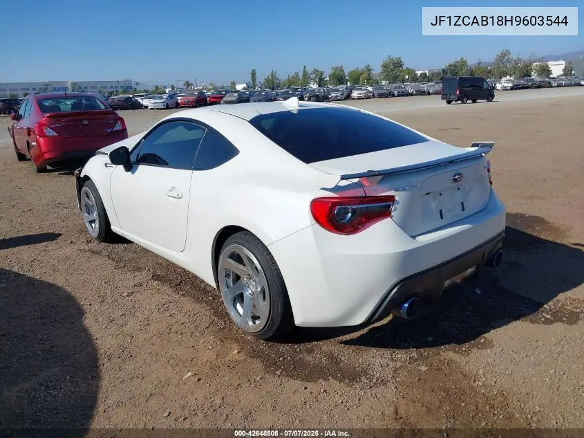 2017 Subaru Brz Premium VIN: JF1ZCAB18H9603544 Lot: 42648508