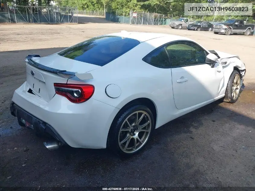 2017 Subaru Brz Limited VIN: JF1ZCAC13H9603823 Lot: 42760936