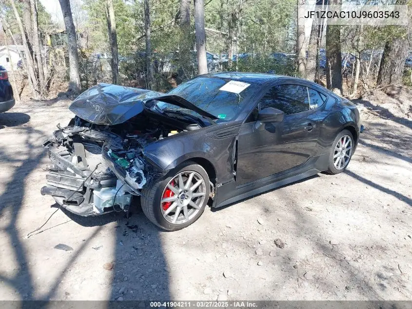 2018 Subaru Brz Limited VIN: JF1ZCAC10J9603543 Lot: 41904211