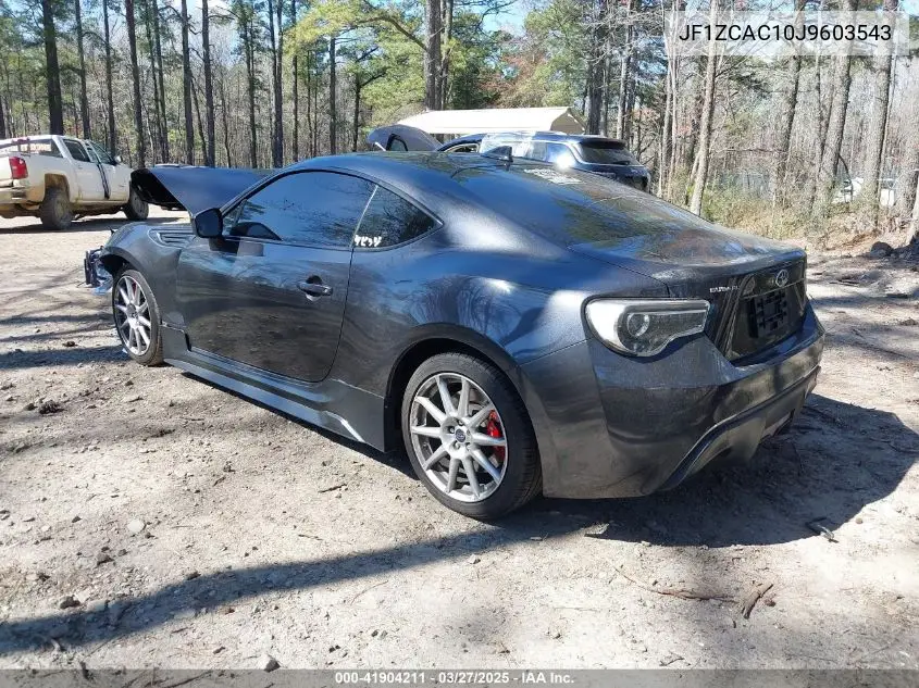 2018 Subaru Brz Limited VIN: JF1ZCAC10J9603543 Lot: 41904211