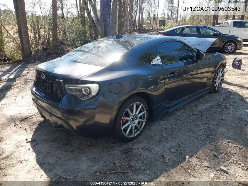 2018 Subaru Brz Limited VIN: JF1ZCAC10J9603543 Lot: 41904211
