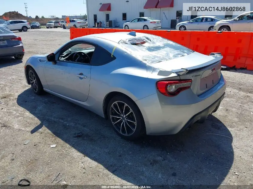 2018 Subaru Brz Limited VIN: JF1ZCAC14J8602868 Lot: 41964663
