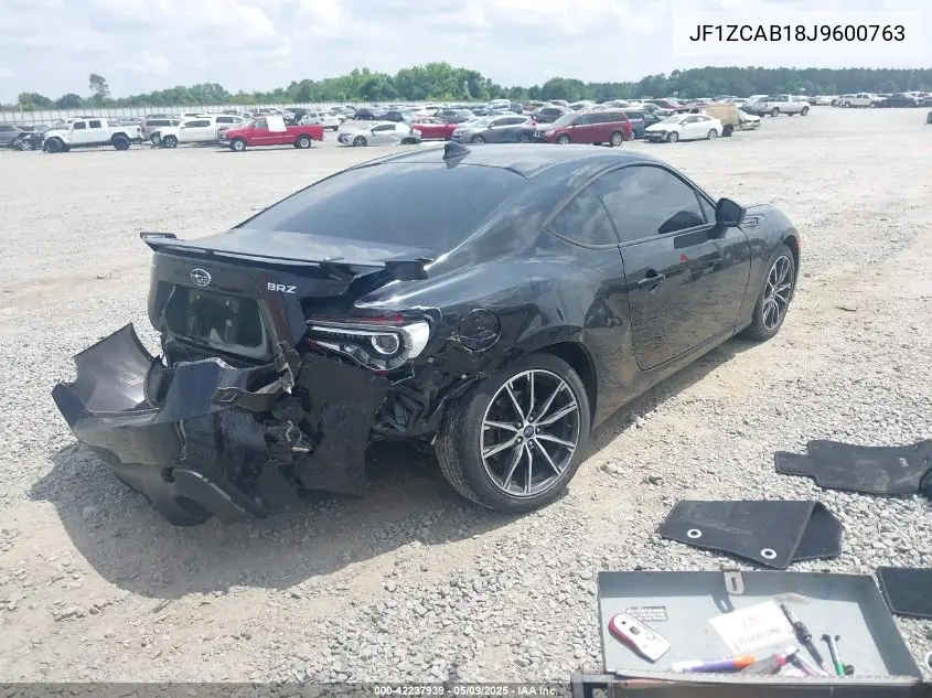 2018 Subaru Brz Premium VIN: JF1ZCAB18J9600763 Lot: 42237939