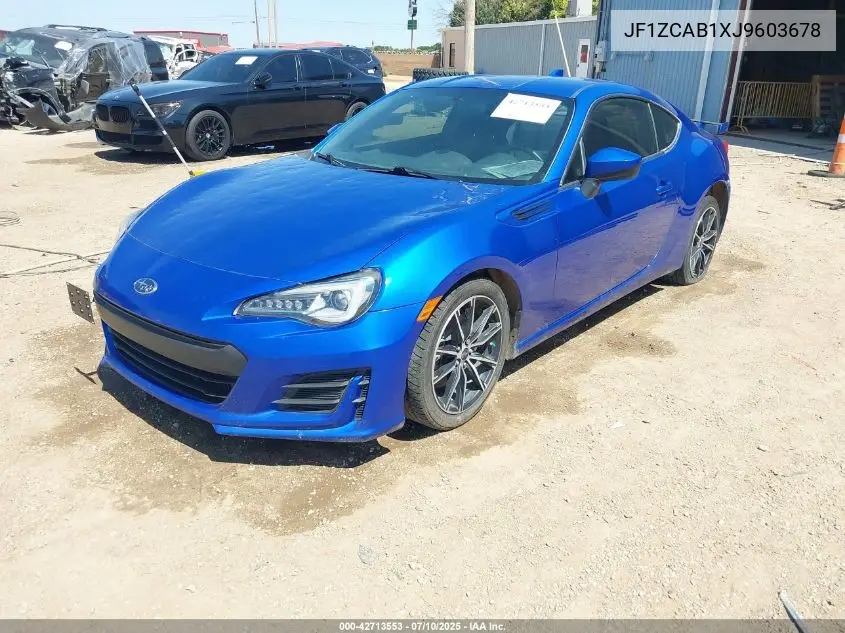 2018 Subaru Brz Premium VIN: JF1ZCAB1XJ9603678 Lot: 42713553