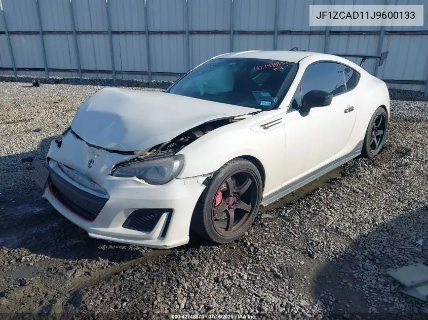 2018 Subaru Brz Ts VIN: JF1ZCAD11J9600133 Lot: 42748873