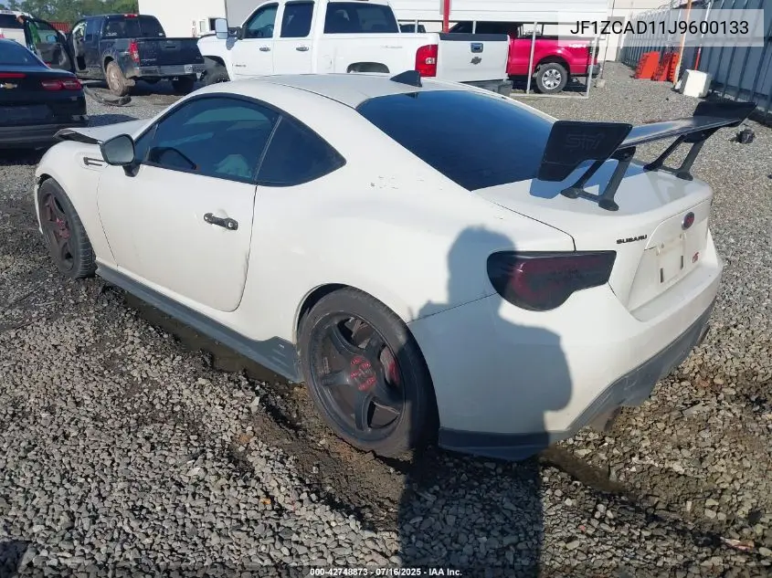 2018 Subaru Brz Ts VIN: JF1ZCAD11J9600133 Lot: 42748873