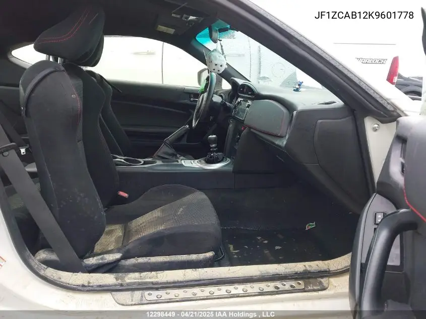 2019 Subaru Brz Premium VIN: JF1ZCAB12K9601778 Lot: 12298449