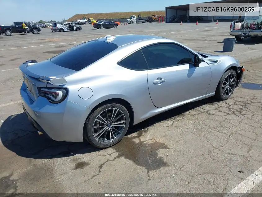 2019 Subaru Brz Premium VIN: JF1ZCAB16K9600259 Lot: 42158595