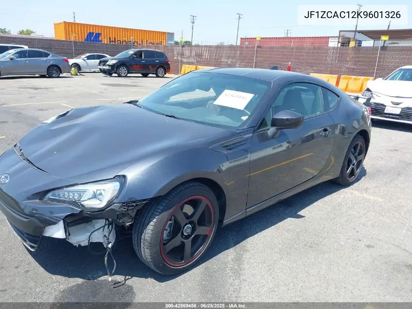 2019 Subaru Brz Limited VIN: JF1ZCAC12K9601326 Lot: 42569456