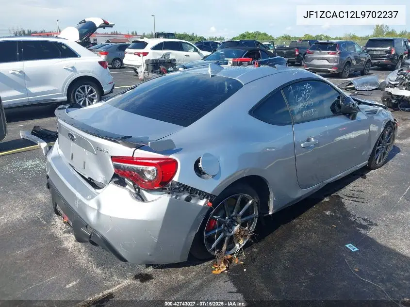 2020 Subaru Brz Limited VIN: JF1ZCAC12L9702237 Lot: 42743027