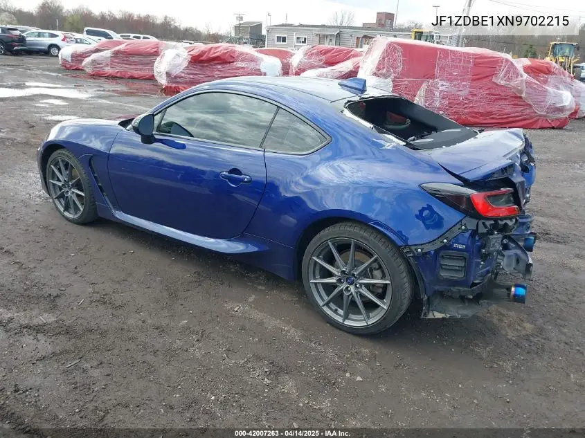 2022 Subaru Brz Limited VIN: JF1ZDBE1XN9702215 Lot: 42007263