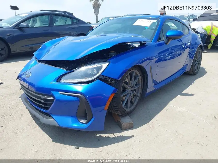 2022 Subaru Brz Limited VIN: JF1ZDBE11N9703303 Lot: 42161542