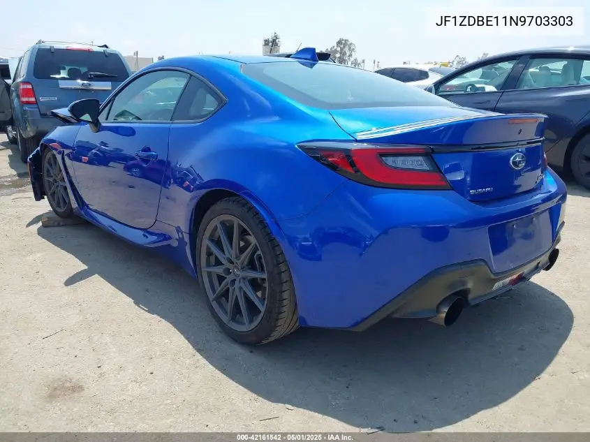 2022 Subaru Brz Limited VIN: JF1ZDBE11N9703303 Lot: 42161542