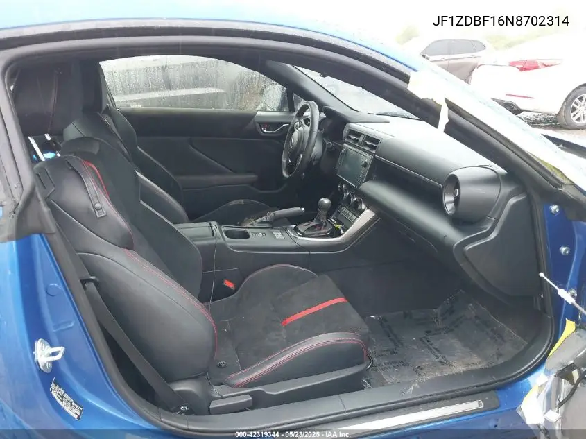 2022 Subaru Brz Limited VIN: JF1ZDBF16N8702314 Lot: 42319344