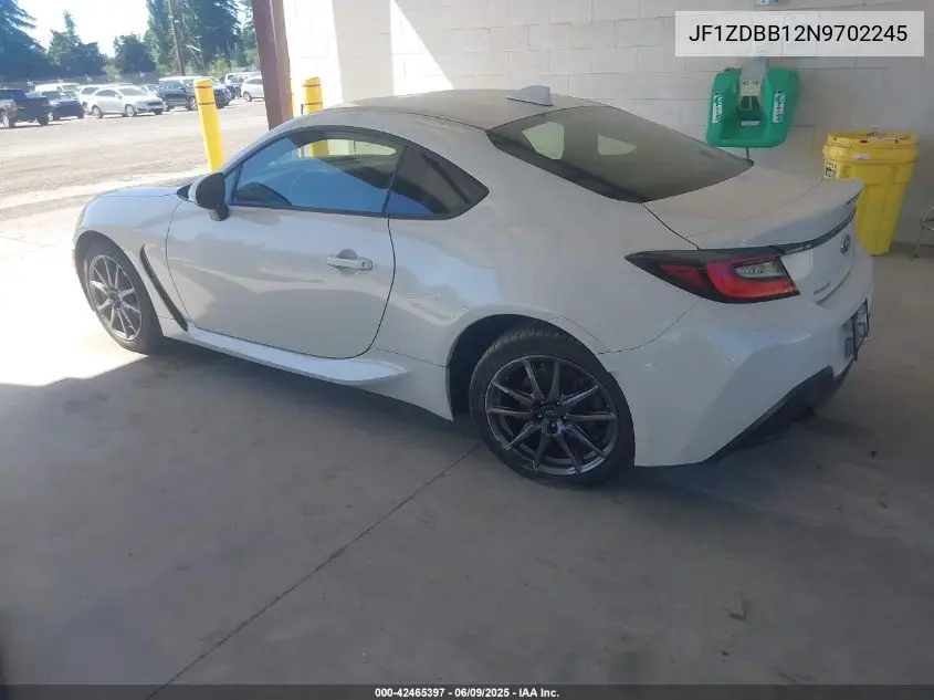 2022 Subaru Brz Premium VIN: JF1ZDBB12N9702245 Lot: 42465397