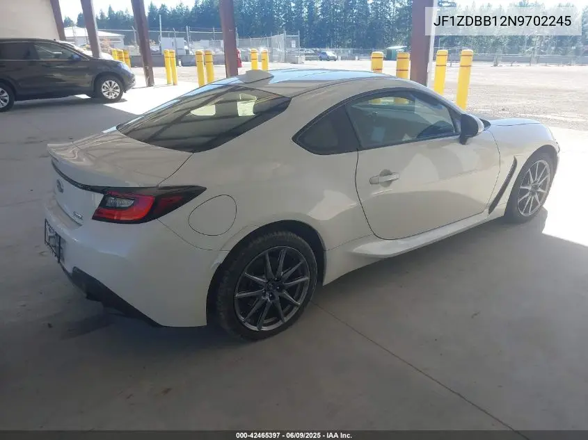 2022 Subaru Brz Premium VIN: JF1ZDBB12N9702245 Lot: 42465397