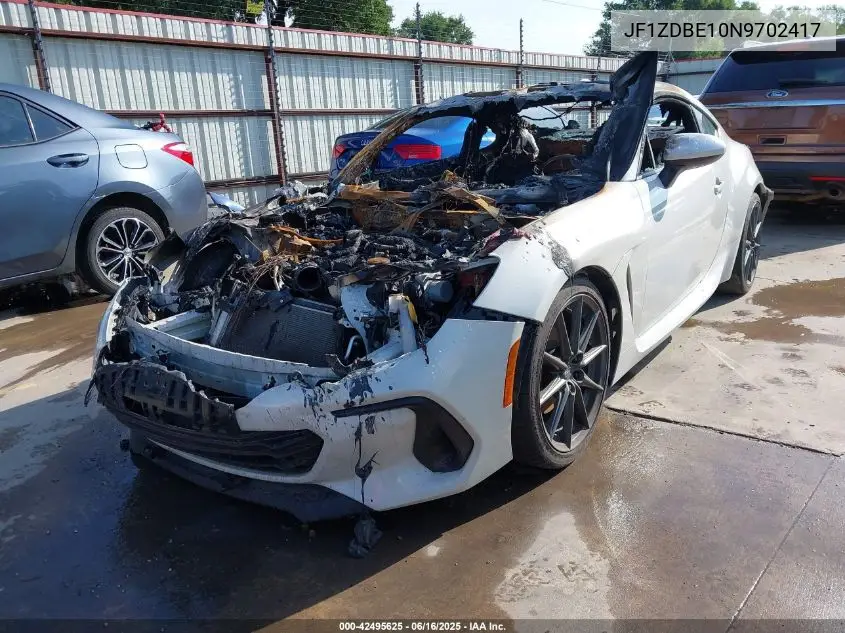 2022 Subaru Brz Limited VIN: JF1ZDBE10N9702417 Lot: 42495625
