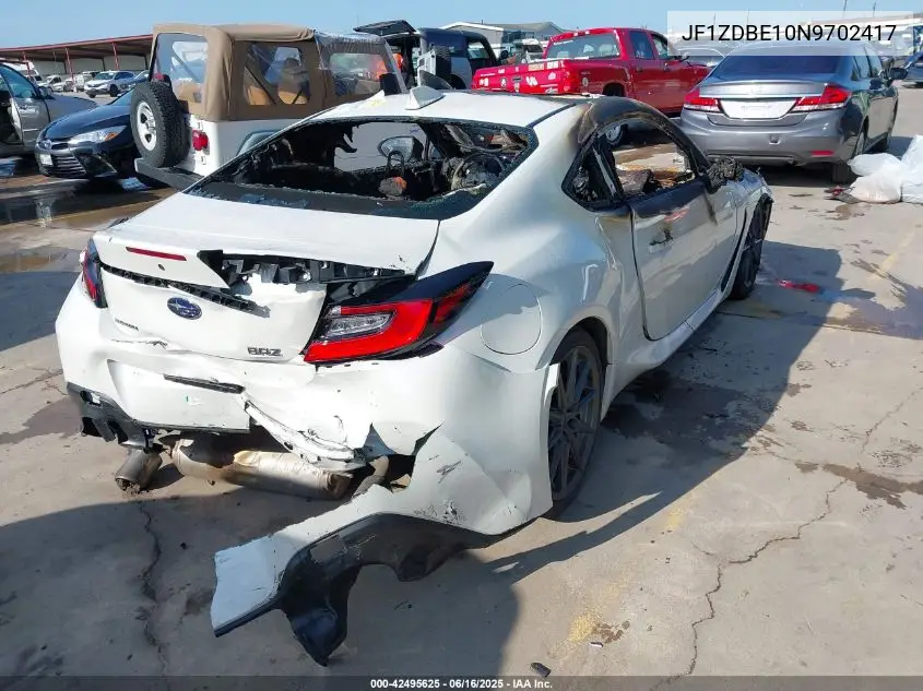 2022 Subaru Brz Limited VIN: JF1ZDBE10N9702417 Lot: 42495625