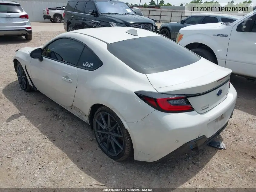 2023 Subaru Brz Limited VIN: JF1ZDBF11P8706208 Lot: 42636851