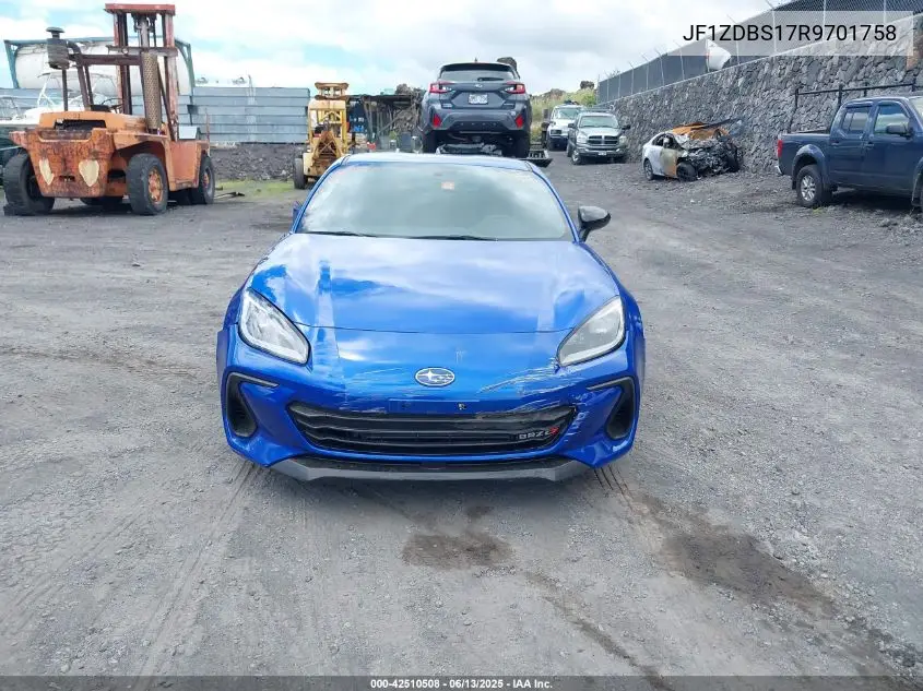 2024 Subaru Brz Ts VIN: JF1ZDBS17R9701758 Lot: 42510508