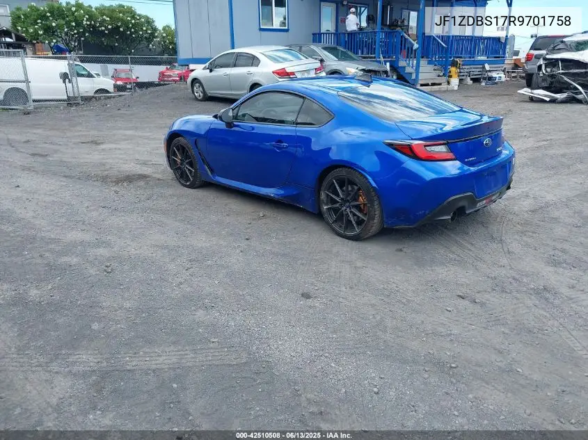 2024 Subaru Brz Ts VIN: JF1ZDBS17R9701758 Lot: 42510508