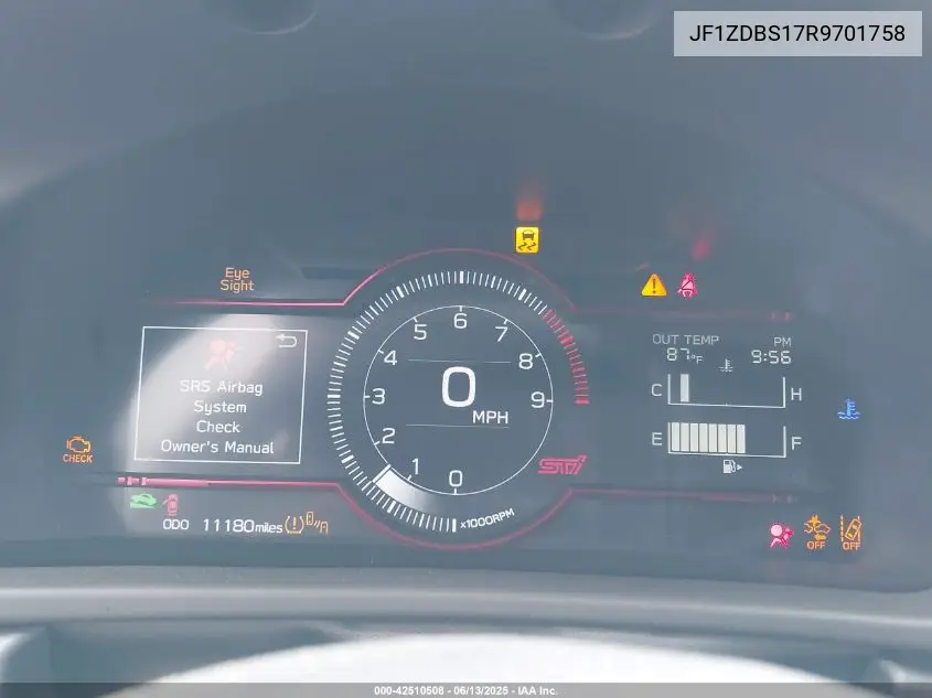 2024 Subaru Brz Ts VIN: JF1ZDBS17R9701758 Lot: 42510508