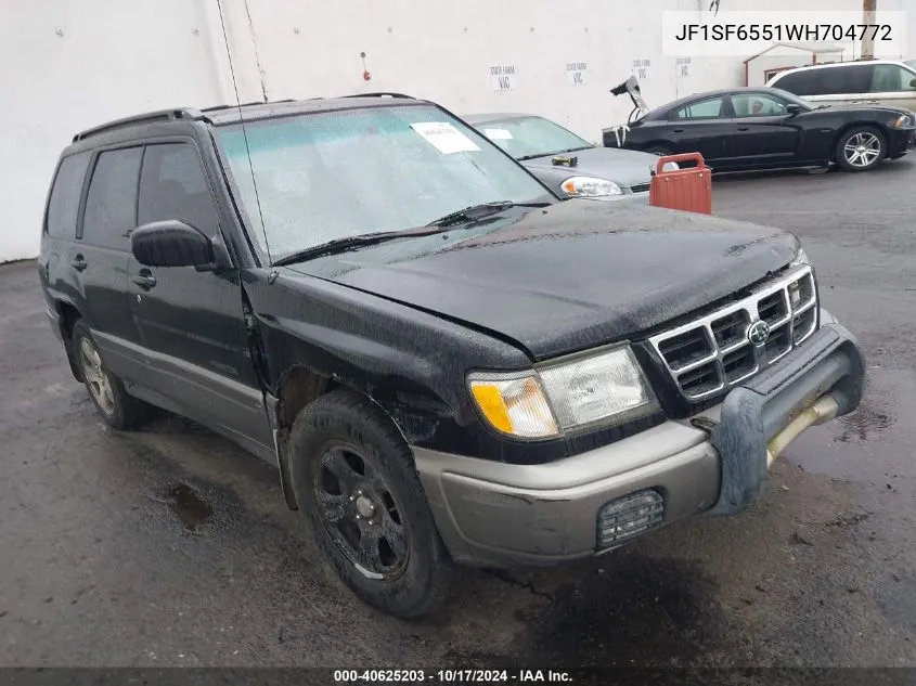 1998 Subaru Forester S VIN: JF1SF6551WH704772 Lot: 40625203