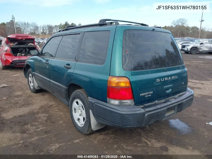 1998 Subaru Forester L VIN: JF1SF6351WH780155 Lot: 41459263