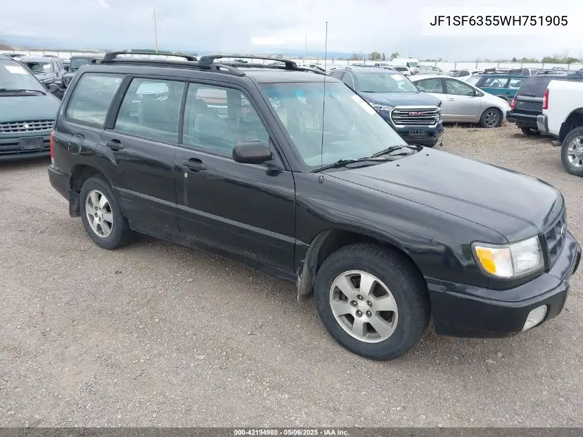 1998 Subaru Forester L VIN: JF1SF6355WH751905 Lot: 42194980