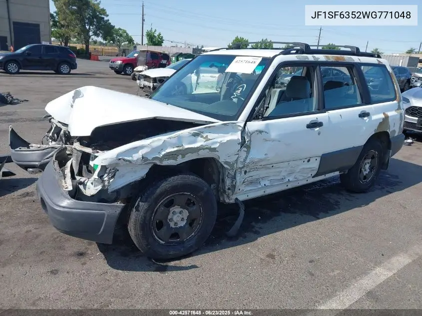 1998 Subaru Forester L VIN: JF1SF6352WG771048 Lot: 42571648